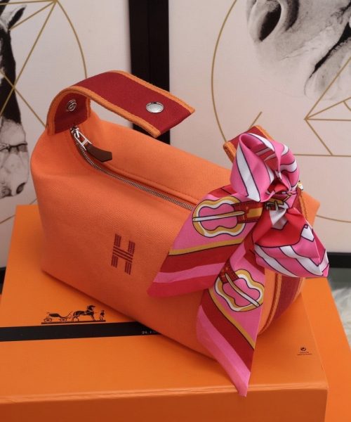 1:1 Replica Hermes Bride A Brac Case Orange Bag For Women, Women's Handbags, Shoulder Bags 9.8in/25cm
