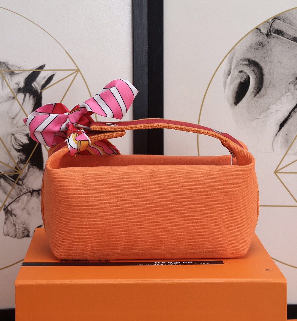 1:1 Replica Hermes Bride A Brac Case Orange Bag For Women, Women's Handbags, Shoulder Bags 9.8in/25cm