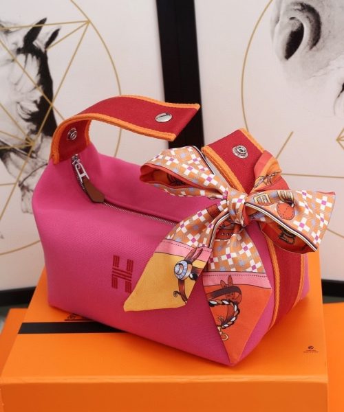 1:1 Replica Hermes Bride A Brac Case Pink Bag For Women, Women's Handbags, Shoulder Bags 9.8in/25cm