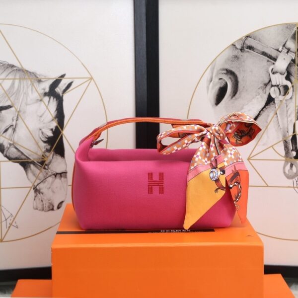1:1 Replica Hermes Bride A Brac Case Pink Bag For Women, Women's Handbags, Shoulder Bags 9.8in/25cm