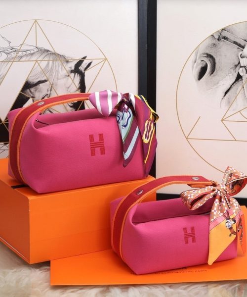 1:1 Replica Hermes Bride A Brac Case Pink Bag For Women, Women's Handbags, Shoulder Bags 9.8in/25cm