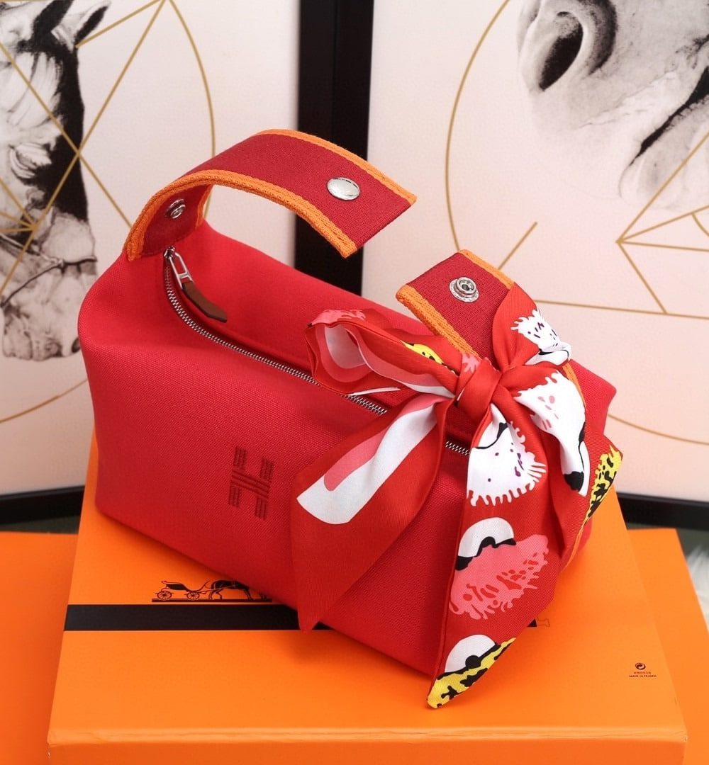 1:1 Replica Hermes Bride A Brac Case Red Bag For Women, Women's Handbags, Shoulder Bags 9.8in/25cm