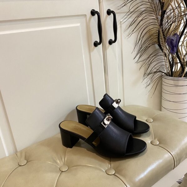 Hermes Candy Sandal Black For Women, Women's Shoes H211070Z