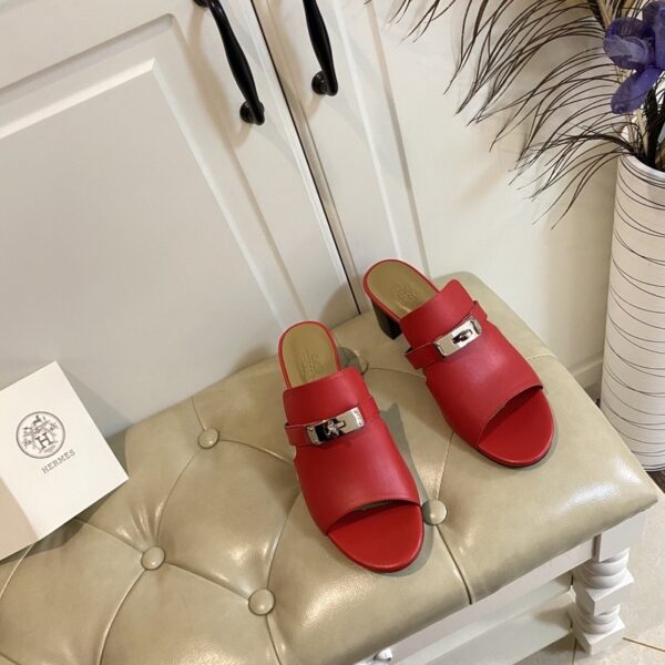Hermes Candy Sandal Red For Women, Women's Shoes H211071Z