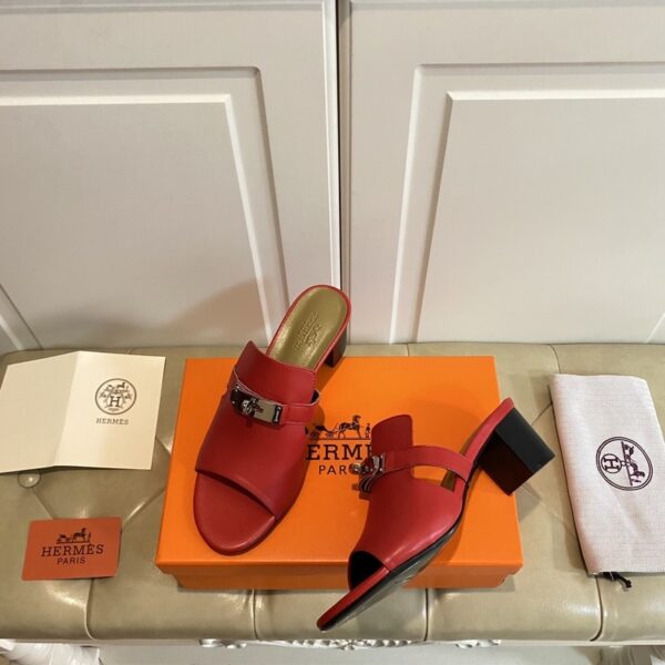 Hermes Candy Sandal Red For Women, Women's Shoes H211071Z