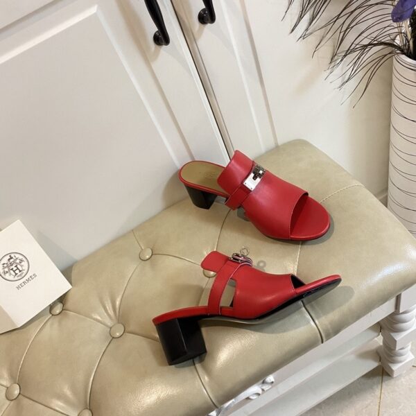 Hermes Candy Sandal Red For Women, Women's Shoes H211071Z