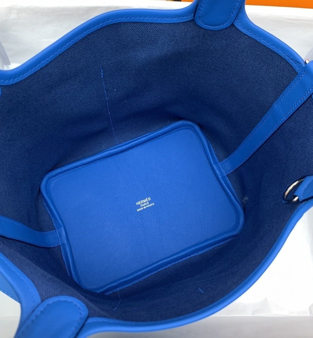 1:1 Replica Hermes Cargo Picotin Lock 18 Blue, Silver Toned Hardware Bag For Women, Women's Handbags, Shoulder Bags 7.1in/18cm