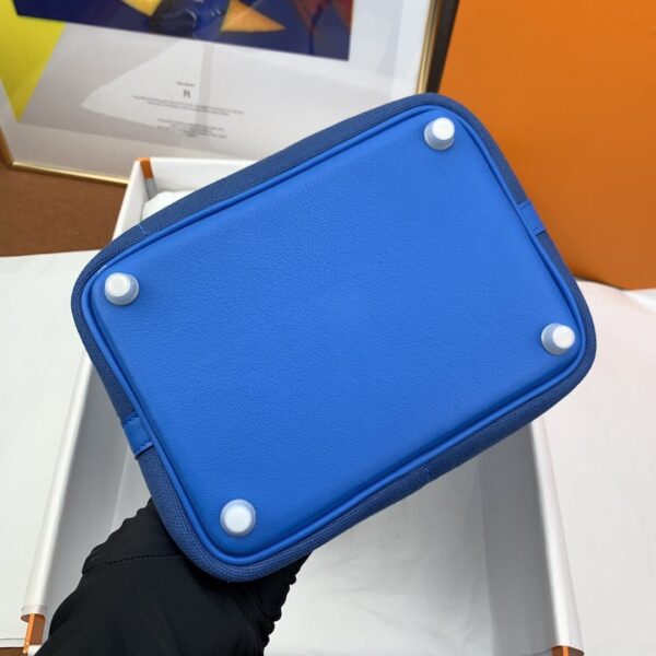 1:1 Replica Hermes Cargo Picotin Lock 18 Blue, Silver Toned Hardware Bag For Women, Women's Handbags, Shoulder Bags 7.1in/18cm