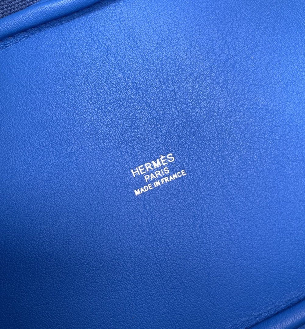 1:1 Replica Hermes Cargo Picotin Lock 18 Blue, Silver Toned Hardware Bag For Women, Women's Handbags, Shoulder Bags 7.1in/18cm