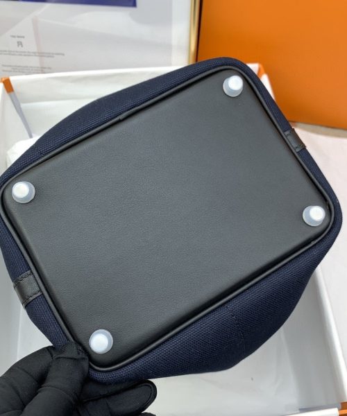 1:1 Replica Hermes Cargo Picotin Lock 18 Dark Blue, Silver Toned Hardware Bag For Women, Women's Handbags, Shoulder Bags 7.1in/18cm