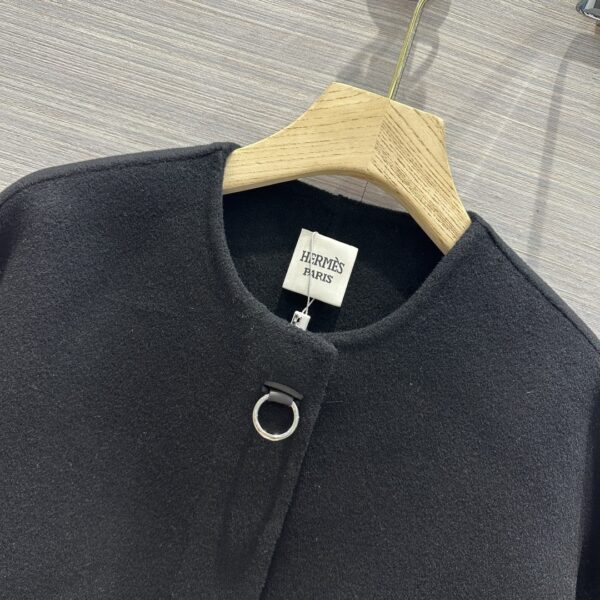 Hermes Cashmere Street Style Plain Long Black For Women