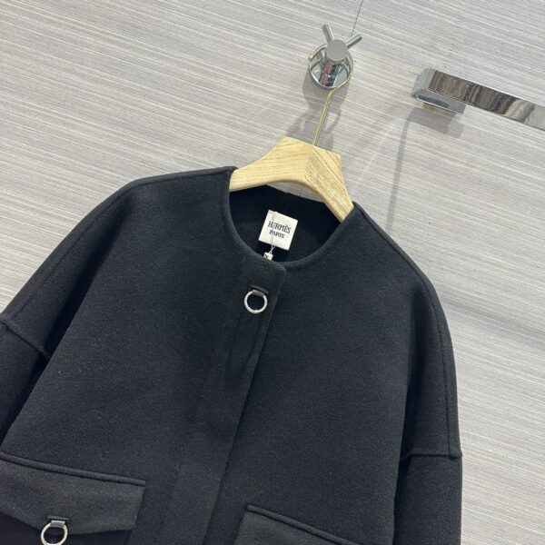 Hermes Cashmere Street Style Plain Long Black For Women