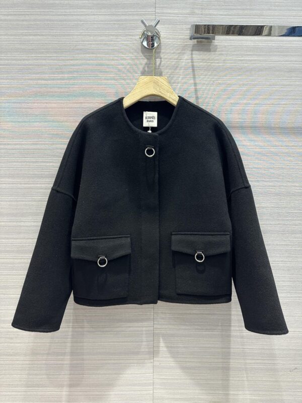 Hermes Cashmere Street Style Plain Long Black For Women