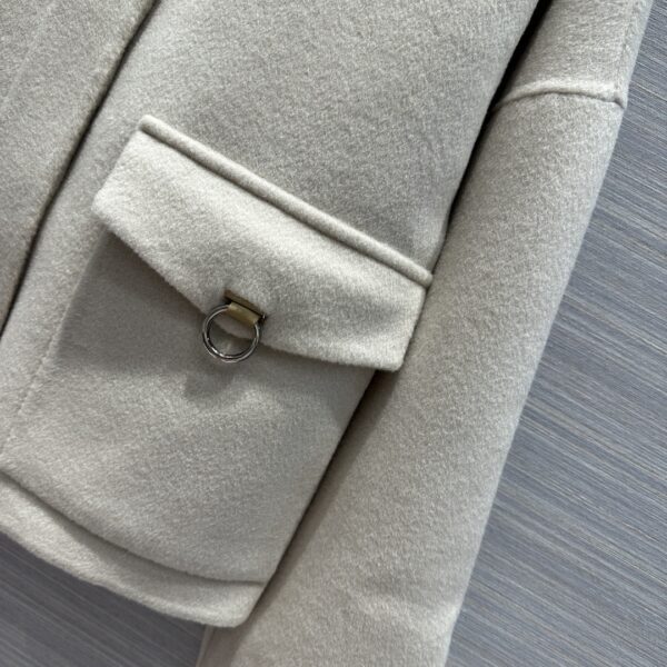 Hermes Cashmere Street Style Plain Long Cream For Women