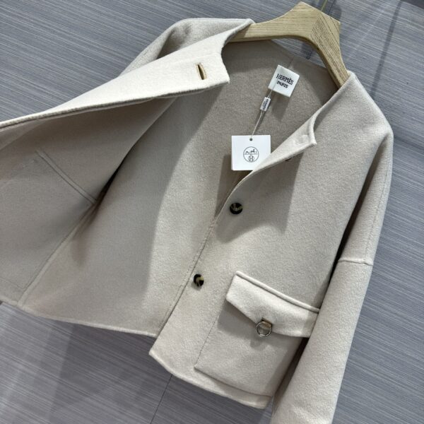Hermes Cashmere Street Style Plain Long Cream For Women