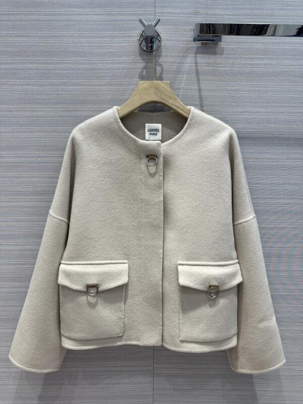 Hermes Cashmere Street Style Plain Long Cream For Women