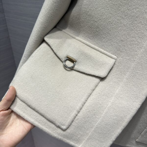 Hermes Cashmere Street Style Plain Long Cream For Women