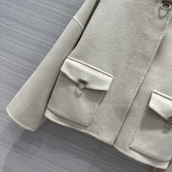 Hermes Cashmere Street Style Plain Long Cream For Women