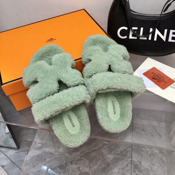 Hermes Chypre Sandal Bright Green For Women