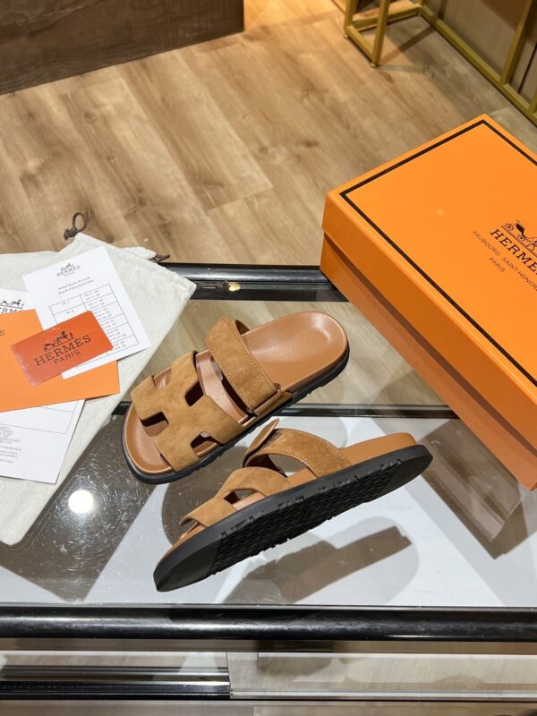 Hermes Chypre Sandal Brown For Women, Women's Shoes