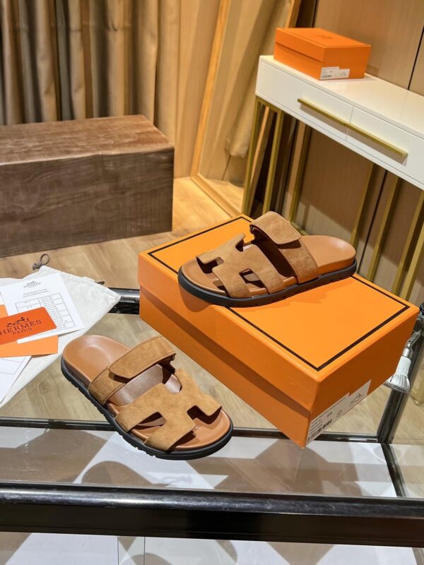 Hermes Chypre Sandal Brown For Women, Women's Shoes