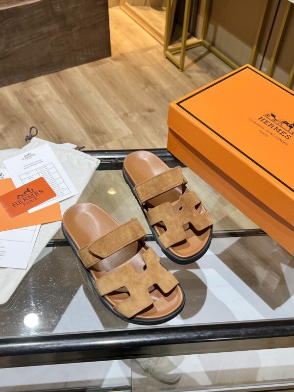 Hermes Chypre Sandal Brown For Women, Women's Shoes