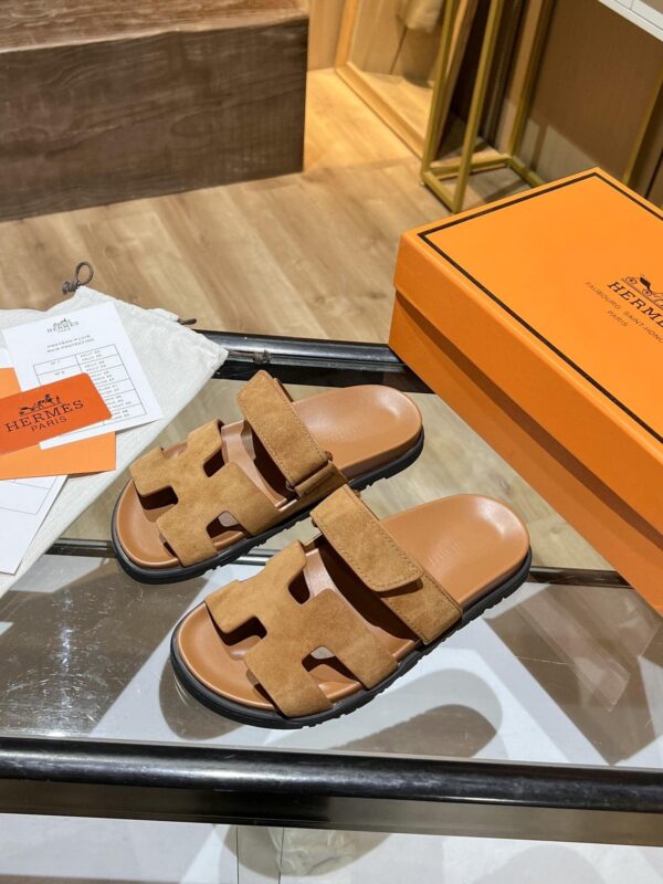 Hermes Chypre Sandal Brown For Women, Women's Shoes