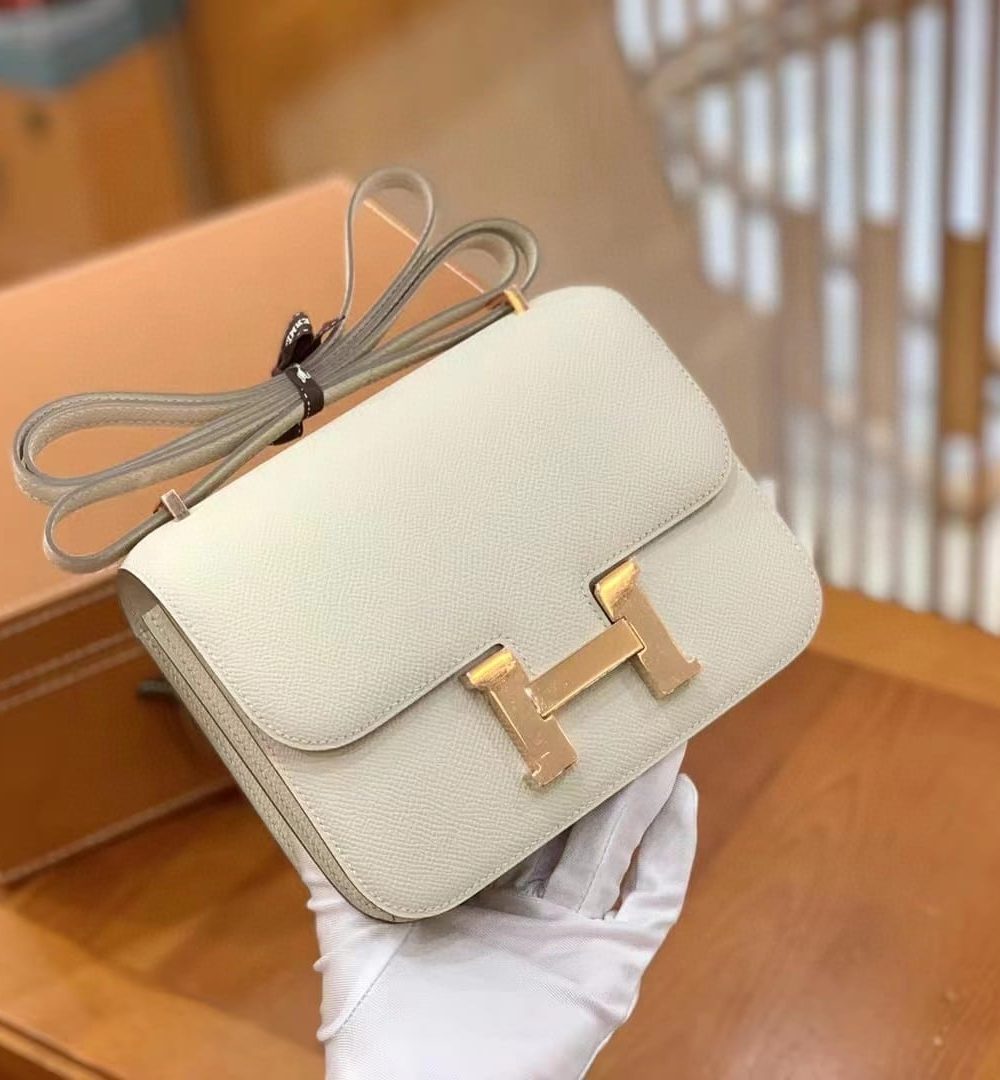 1:1 Replica Hermes Constance 23 Epsom Beige For Women, Women's Handbags, Shoulder Bags 9in/23cm