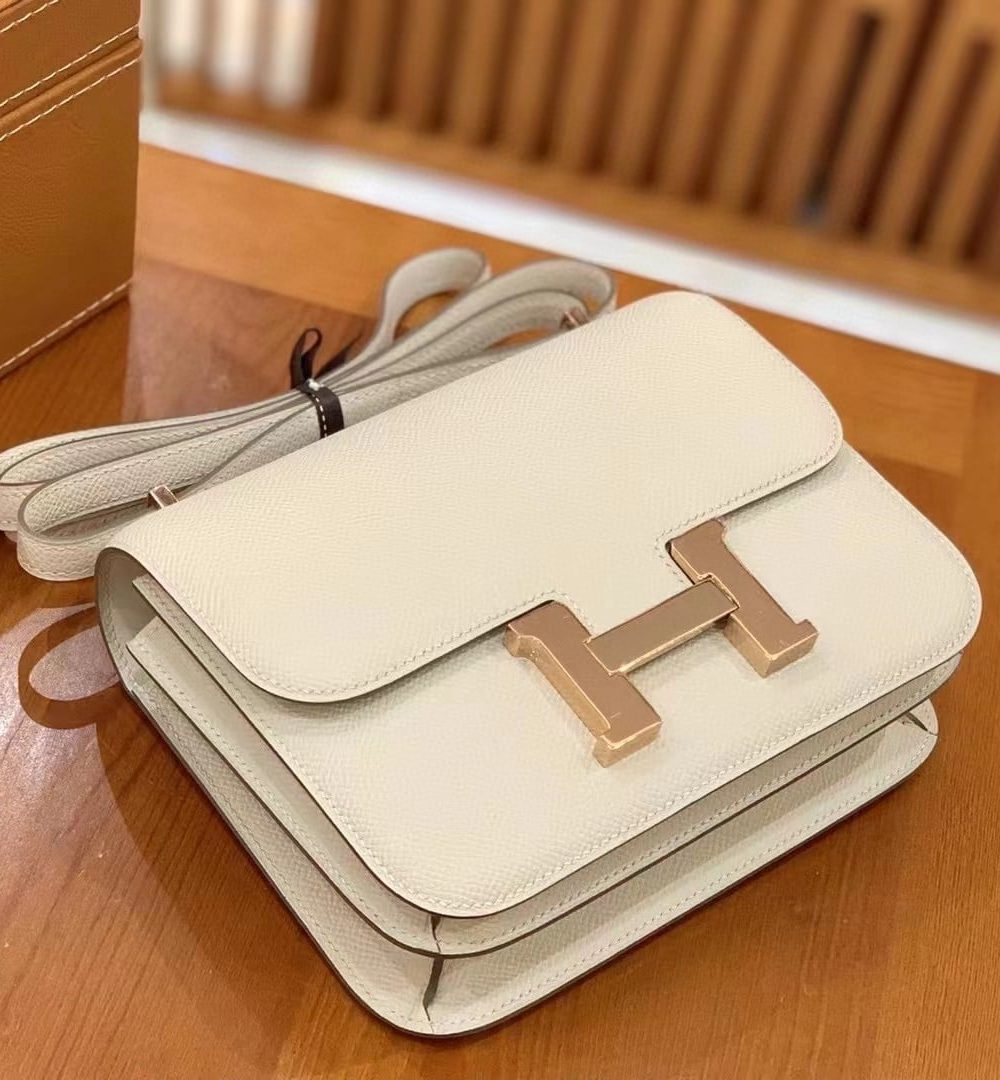 1:1 Replica Hermes Constance 23 Epsom Beige For Women, Women's Handbags, Shoulder Bags 9in/23cm