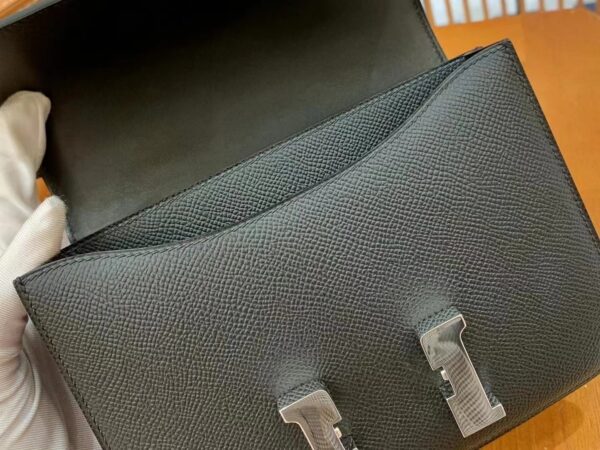 1:1 Replica Hermes Constance 23 Epsom Black For Women, Women's Handbags, Shoulder Bag 9in/23cm