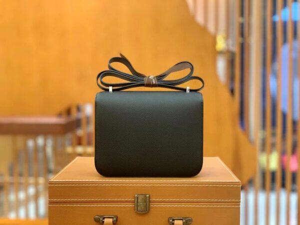 1:1 Replica Hermes Constance 23 Epsom Black For Women, Women's Handbags, Shoulder Bag 9in/23cm
