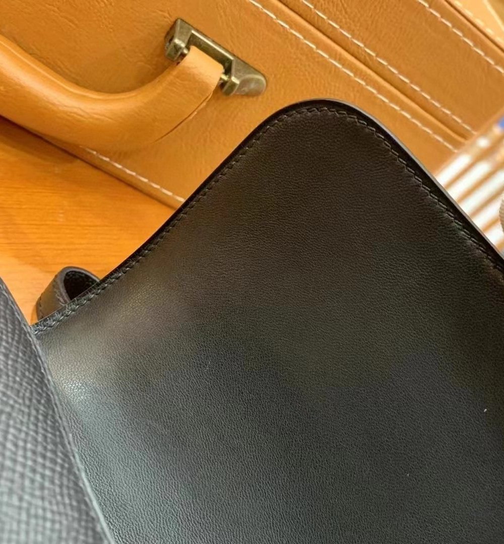 1:1 Replica Hermes Constance 23 Epsom Black For Women, Women's Handbags, Shoulder Bags 9in/23cm