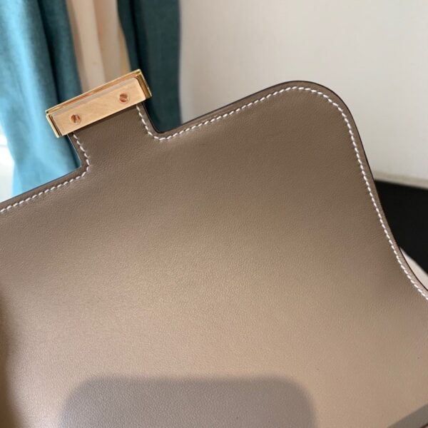 1:1 Replica Hermes Constance 23 Epsom Grey Galet For Women, Women’s Handbags, Shoulder Bags 9in/23cm