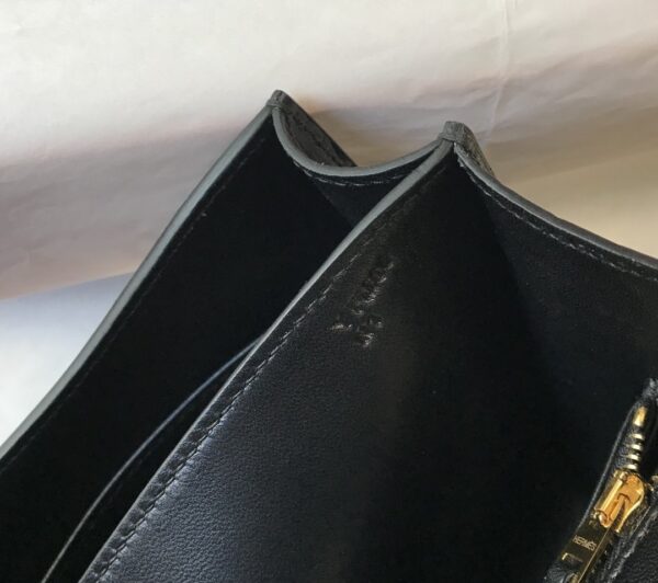 1:1 Replica Hermes Constance 23 Pattern Crocodile Black For Women, Women's Handbags, Shoulder Bag 9in/23cm