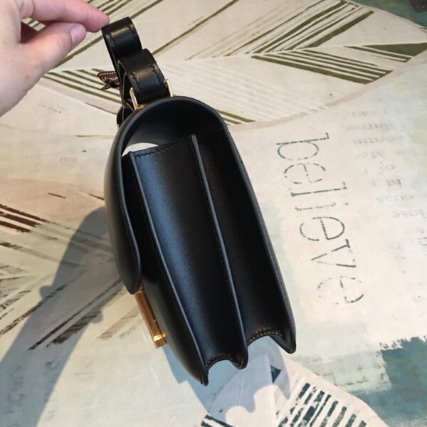 1:1 Replica Hermes Constance 24 Swift Black For Women Gold Toned Hardware, Women's Handbags, Shoulder Bags 9.5in/24cm