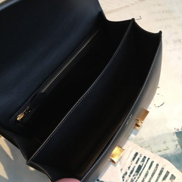 1:1 Replica Hermes Constance 24 Swift Black For Women Gold Toned Hardware, Women's Handbags, Shoulder Bags 9.5in/24cm