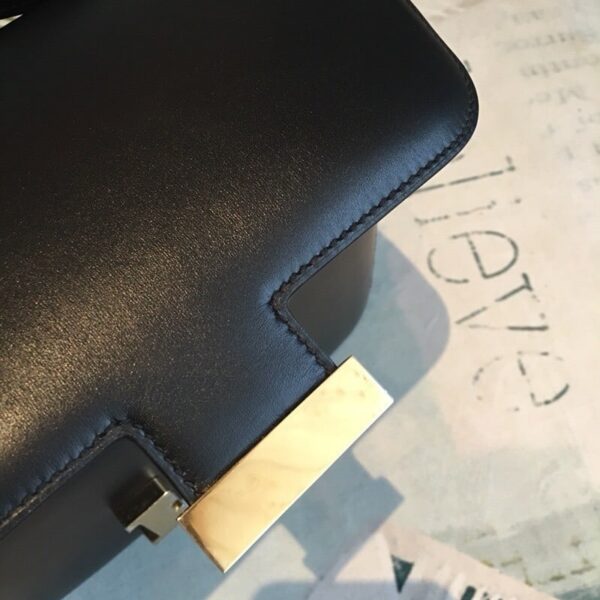 1:1 Replica Hermes Constance 24 Swift Black For Women Gold Toned Hardware, Women's Handbags, Shoulder Bags 9.5in/24cm