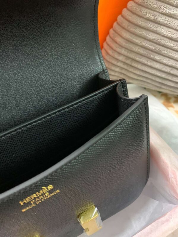 1:1 Replica Hermes Constance Black/Brown/Khaki Green/White For Women 19cm / 7.4in
