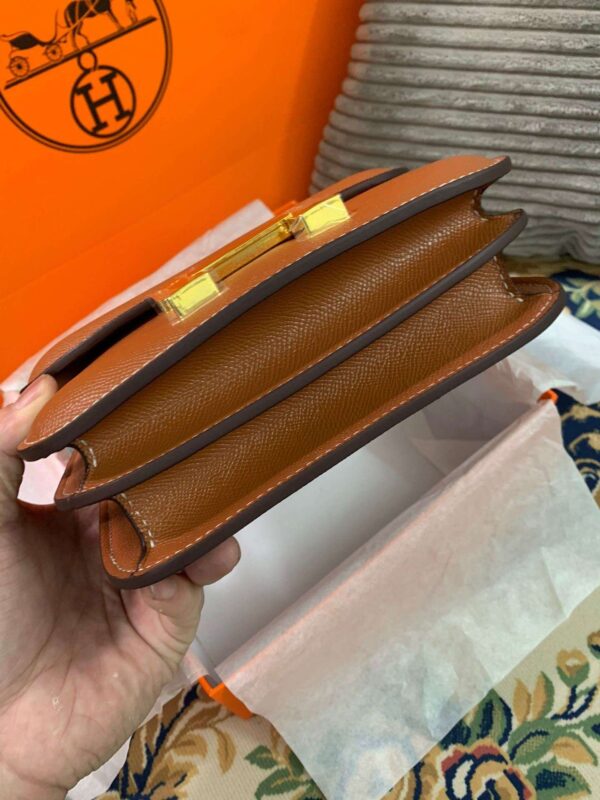 1:1 Replica Hermes Constance Black/Brown/Khaki Green/White For Women 19cm / 7.4in