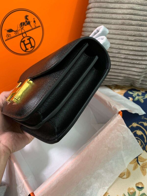 1:1 Replica Hermes Constance Black/Brown/Khaki Green/White For Women 19cm / 7.4in
