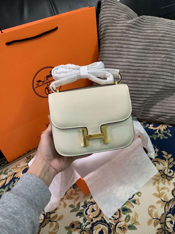 1:1 Replica Hermes Constance Black/Brown/Khaki Green/White For Women 19cm / 7.4in