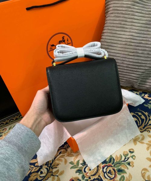 1:1 Replica Hermes Constance Black/Brown/Khaki Green/White For Women 19cm / 7.4in