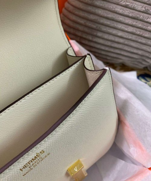 1:1 Replica Hermes Constance Black/Brown/Khaki Green/White For Women 19cm / 7.4in