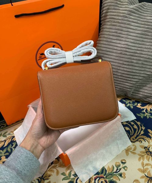 1:1 Replica Hermes Constance Black/Brown/Khaki Green/White For Women 19cm / 7.4in