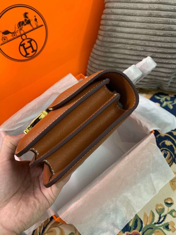 1:1 Replica Hermes Constance Black/Brown/Khaki Green/White For Women 19cm / 7.4in