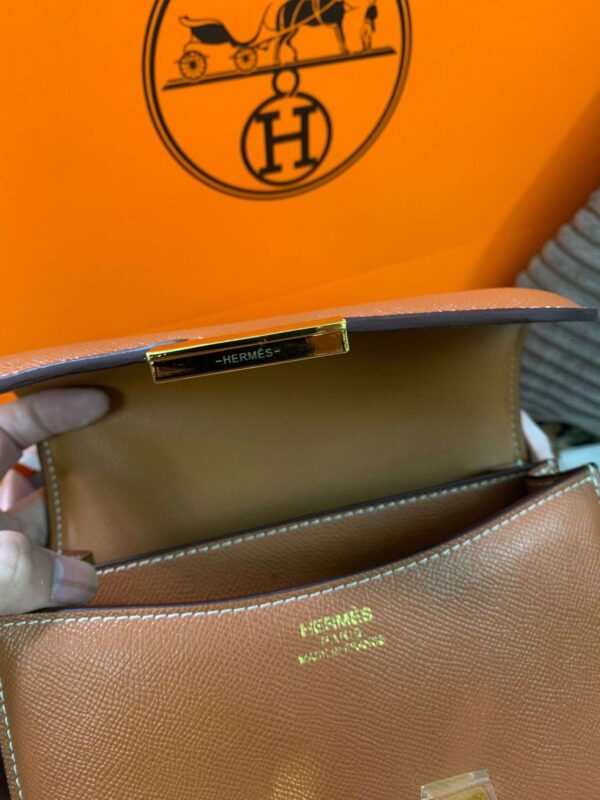 1:1 Replica Hermes Constance Black/Brown/Khaki Green/White For Women 19cm / 7.4in