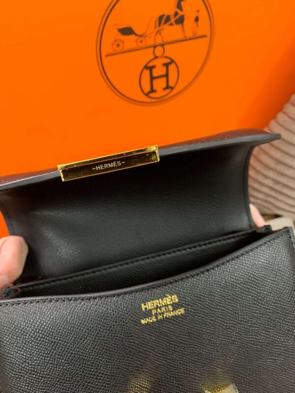 1:1 Replica Hermes Constance Black/Brown/Khaki Green/White For Women 19cm / 7.4in
