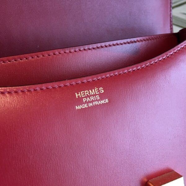 1:1 Replica Hermes Constance Burgundy For Women Gold Toned Hardware 9.5in/24cm