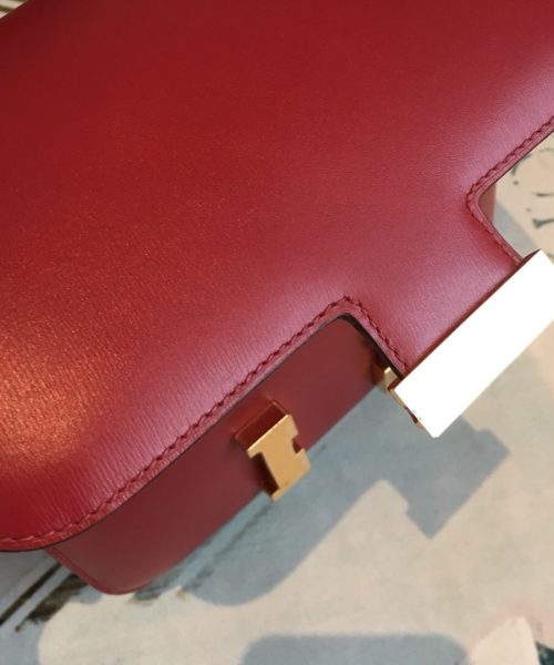 1:1 Replica Hermes Constance Burgundy For Women Gold Toned Hardware 9.5in/24cm