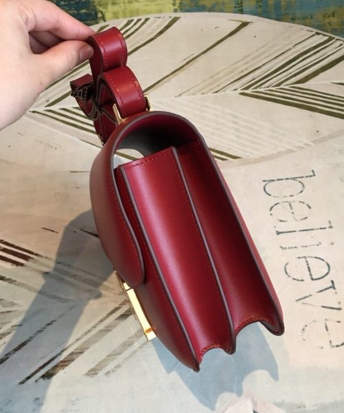 1:1 Replica Hermes Constance Burgundy For Women Gold Toned Hardware 9.5in/24cm